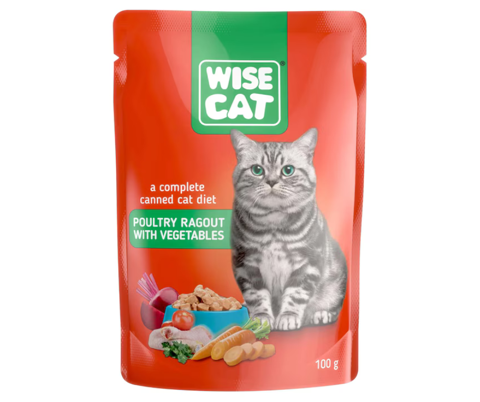 Hús és zöldség - nedves eledel macskáknak (100g)