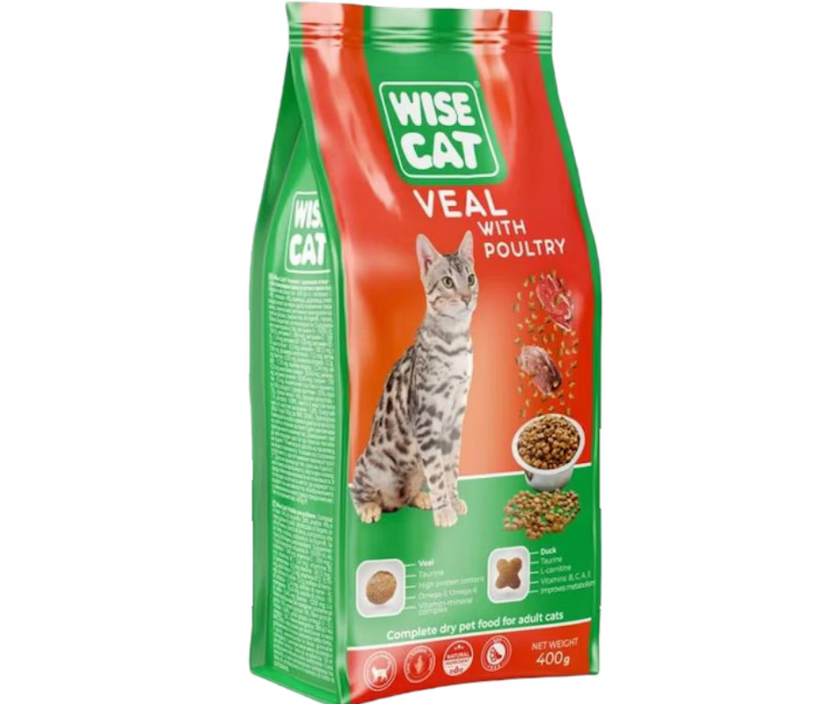 Borjú és baromfi - szárazeledel macskáknak (400g)